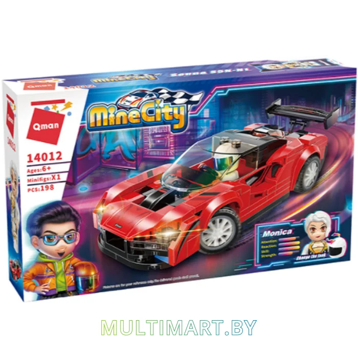 Конструктор Qman Mine City 14012 Спорткар (198 деталей)